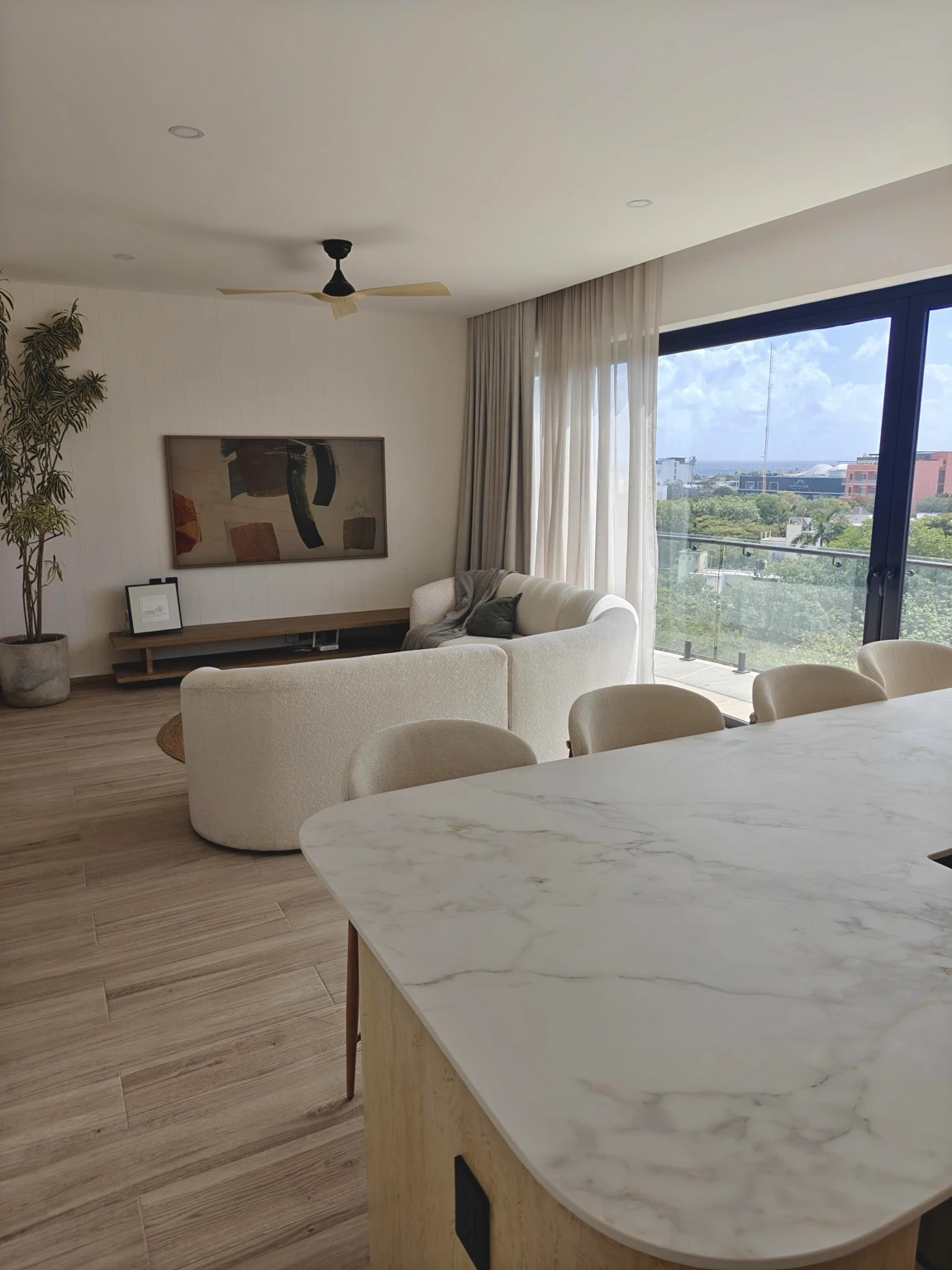 Completed two-bedroom residence at Luna Residences